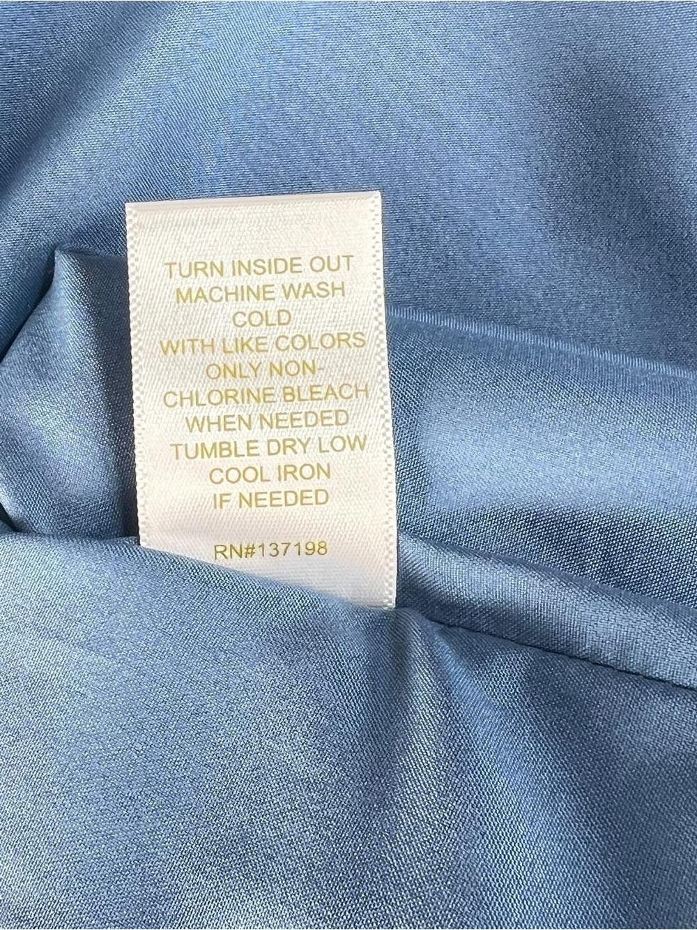 House of Harlo 1960 Satin Boyfriend Blazer in Sky Blue Size XS - Picture 10 of 10